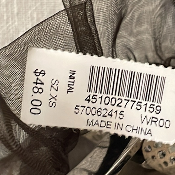 White House Black Market New Shiny Ladies Belt Size XS - Picture 7 of 7